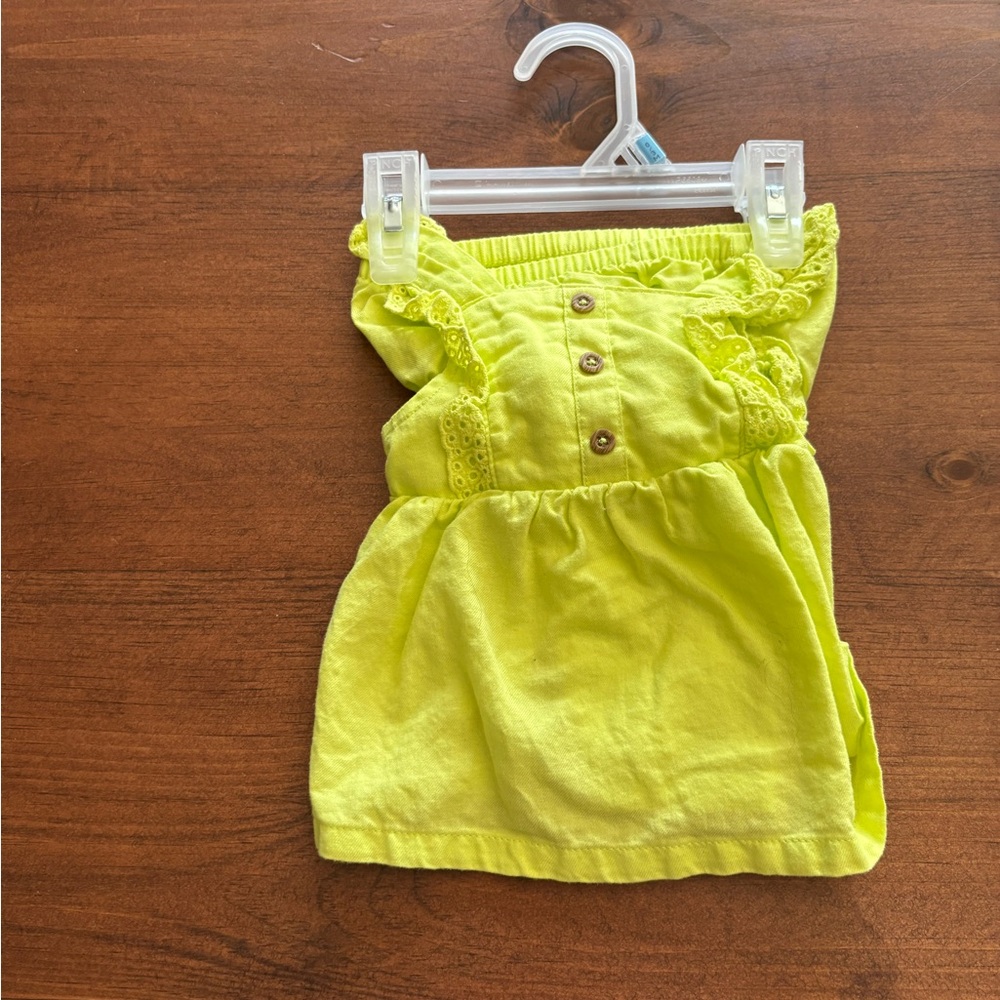 🩷6 for $20🩷 Carter's Lime Green Baby Outfit